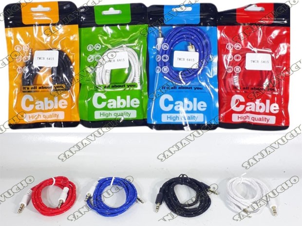 &u++ CABLE MINIPLUG A MINIPLUG BOLSA COLORES (6415)